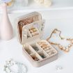 Picture of Jewellery Organiser PU Leather with Mirror MINI JEWELLERY BOX WITH MIRROR Travel Jewellery Box Organiser
