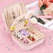 Picture of Jewellery Organiser PU Leather with Mirror MINI JEWELLERY BOX WITH MIRROR Travel Jewellery Box Organiser