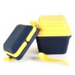 Picture of Dieting Airtight Lunch Box Set 3 Compartment Tiffin with Handle & Push Lock  Plastic Tiffin Box for Travelling, School Kids & Office Exclusive