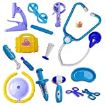 Picture of Doctor Kit Briefcase  Play Set  c Doctor Play Sets compact medical accessories pretend play kids boy game boys doctor set doctor Plastic Playset Kit