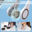 Picture of NECK FAN Portable Neck Fan Hands Free Wearable Bladeless Fan Ultra Light Rechargeable Mini USB Fan for Travel