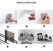 Picture of Self-Adhesive Bathroom Corner Rack Storage Shelves Bathroom Storage Rack Corner Stainless Steel Bathroom Corner Shelf Organizer Storage Bathroom Shelf Shelves Corner