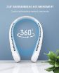 Picture of NECK FAN Portable Neck Fan Hands Free Wearable Bladeless Fan Ultra Light Rechargeable Mini USB Fan for Travel