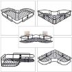Picture of Self-Adhesive Bathroom Corner Rack Storage Shelves Bathroom Storage Rack Corner Stainless Steel Bathroom Corner Shelf Organizer Storage Bathroom Shelf Shelves Corner