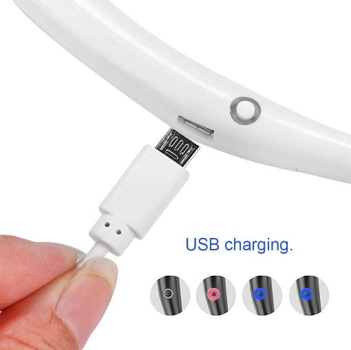 Picture of Portable Neck Fan Hand Free Personal Fan Wearable Portable Neckband Mini Fan Neckband Fan USB Charging Hand Free Portable Hanging Cooling Fan  Personal USB 360 ° Bendable Head/Low Noise Mini Fan