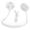 Picture of Portable Neck Fan Hand Free Personal Fan Wearable Portable Neckband Mini Fan Neckband Fan USB Charging Hand Free Portable Hanging Cooling Fan  Personal USB 360 ° Bendable Head/Low Noise Mini Fan