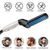 Picture of Beard Straightner Hair Styler for Men Electric Beard Straightener Massage Hair Comb Beard Comb Multifunctional Curly Hair Straightening Comb Curler Beard Straightener Beard Straightener For Men