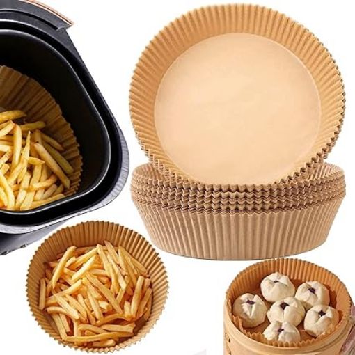 Picture of Air Fryer Disposable Paper Paper Plate Airfryer Air Fryer Liner Round Paper Round Air Fryer