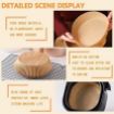 Picture of Air Fryer Disposable Paper Paper Plate Airfryer Air Fryer Liner Round Paper Round Air Fryer