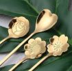 Picture of Golden Spoons Coffee Spoon  Flower Teaspoons