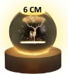 Picture of 3D Crystal Ball Night Lamp(6 cm) Crystal Ball Night Lamp Night Lights Decorative Lamp