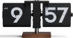 Picture of Wooden Retro Clock Flip Clock Wooden Clock Retro Vintage Analog Design Auto Flip Clock