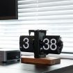 Picture of Wooden Retro Clock Flip Clock Wooden Clock Retro Vintage Analog Design Auto Flip Clock