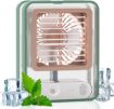 Picture of Mini Cooling Fan Mini Portable Desk Fan Mist Spray Light Fan Small Personal Desk Fan