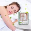 Picture of Mini Cooling Fan Mini Portable Desk Fan Mist Spray Light Fan Small Personal Desk Fan