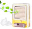 Picture of Mini Cooling Fan Mini Portable Desk Fan Mist Spray Light Fan Small Personal Desk Fan