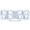 Picture of 3D LED Clock (White) Digital 3D LED Wall Clock Alarm Clock  Modern Digital 3D LED Wall Clock