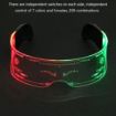Picture of Light Up Glasses LED Visor Cyberpunk Futuristic Luminous Rave Glasses  Luminous Goggles Glowing Light Up Party Supply
