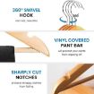 Picture of Wood Natural Finish Garment Hangers with Non-Slip Bar and Precisely Cut Notches