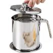 Picture of 1.7L OIL PORT OIL POT FILTER POT Bacon Grease Container with Strainer Used Cooking Oil Container Kitchen Frying Oil Container Tank Pot Strainer Filter