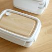 Picture of lunch box wooden lid lunch box wooden lunch box Single Compartment Insulated Lunch Box Stainless Steel Handy Lunch Box