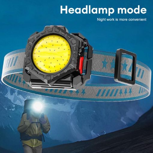 Picture of 3 in 1 Mini Flashlight Wrist Light Headlight Waist Bag Light Multifunctional Headlamp Outdoor Night Running Three In One Waist Pack Wrist Light Red Light Emergency Flashlight Strong Light Headlamp