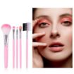 Picture of 5 Pcs/Pack Pink Mini Eyeshadow Foundation Eyebrow Lip Makeup Brush Fine Beauty  5 Pcs Essentials Face Brush Set  Eyeshadow Makeup Brush Set LIGHT PINK