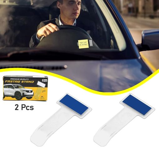 Picture of Fastag Stand Windscreen Cardholder Transparent Ticket Holder Car (2 Pc Set)