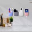 Picture of 4 Piece Wall Mounted Storage Box Remote Storage Organizer Case for Air Conditioner TV Mobile Phone Charger Plug Holder Stand Rack  Phone Charger Plug Holder Toothbrush