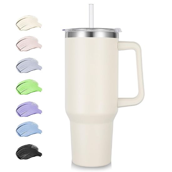 Picture of TUMBLER VACUUM SEALED CUP WITH HANDLE