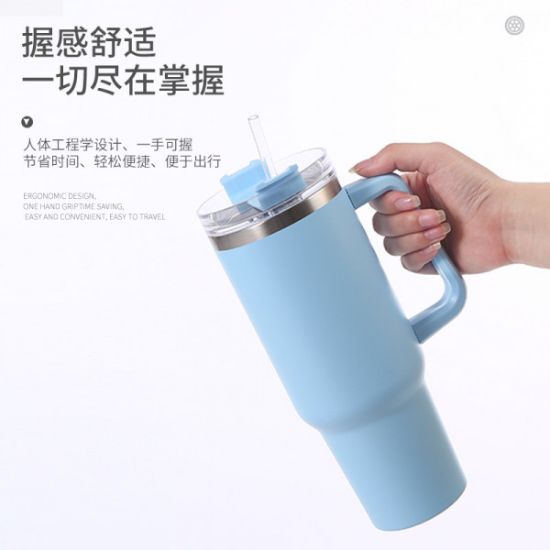 Picture of TUMBLER VACUUM SEALED CUP WITH HANDLE