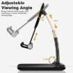 Picture of desk phone holder mobile holder Moible Desk Phone Holder Adjustable and Foldable Desktop Phone Holder Stand for Phone Compatible Portable Phone Stand