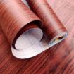 Picture of PVC Self Adhesive Wood Grain Paper Furniture Wall Stickers Vintage Wood Peel and Stick Wallpaper