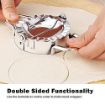 Picture of Momos Maker Dumpling Maker Dough Press Cutter Stainless Steel Dumpling Pie Gujiya Samosa Mould Maker Pastry Tool Wrapper Dough Cutter for Kitchen Making Tools