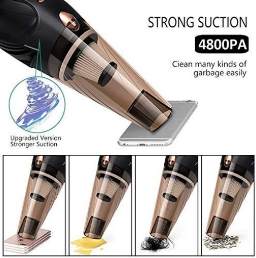 Picture of High Power Handheld Car Vacuum Cleaner Corded High Power for Quick Car Cleaning Portable Auto Vacuum Cleaner for Car Use Only