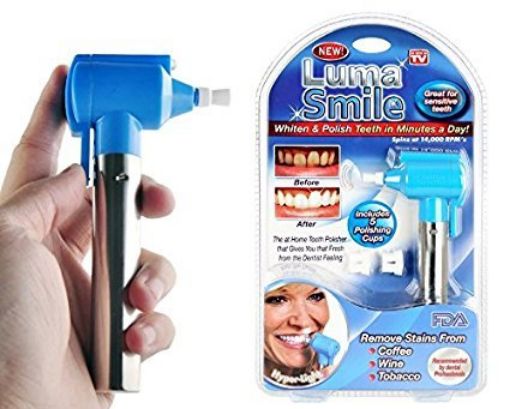 Picture of Luma Smille  Tooth Polisher Cleaner Whitener and Tooth Stain Remover Whitening Tool Oral Toothbrush Whitening Kit
