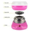 Picture of Cotton Candy Maker Machine Electric Cotton Candy Maker Cotton Candy Floss Maker Classic Vintage Cotton Candy Making Machine Nostalgia Cotton Candy Maker Homemade Sweets Supplies for Birthday Parties Family Outdoor Gathering