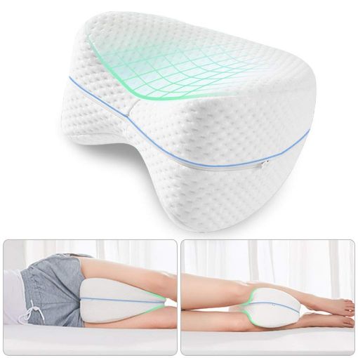 Picture of Leg Pillow Memory Foam Sleeping Memory Foam Pillow Cushion Leg Pillow Knee Pillow