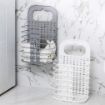 Picture of Laundry Basket Wall Mounted Bathroom Hanging Mesh Laundry Basket  Dirty clothes basket