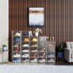 Picture of 5 Layer Shoe Box Smart Shoe Rack with 6 Layer Shoes Stand Multifunctional Entryway Foldable & Collapsible Door Shoe Rack