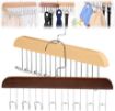 Picture of Wooden Tie and Belt Hanger Wooden Belt Hanger Multi Hook Coat Hanger