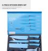 Picture of KNIFE SET NEW KNIVES SET KITCHEN KNIFE SET Kitchen Knife Set Non-stick Coating Knives With Gift Box 6PCS Professional Chef Knives Set for Kitchen Knives Accessories