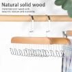 Picture of Wooden Tie and Belt Hanger Wooden Belt Hanger Multi Hook Coat Hanger