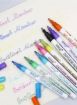Picture of OUTLINEPEN GEL PEN Double Line Outline Pen 12 Colors Bullet Journal Pens  DIY Art Crafts Signature Design Character Pattern