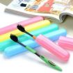 Picture of Travel Bathroom Toothbrush Holder Travel Kit  Plastic Toothbrush Tube Cover Case