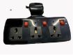 Picture of 3 PIN Multi Plug with Indicator 3 Plus 3 Multi-Plug Individual Switches LED Indicators and Switch Spike Guard Fuse Extension Board