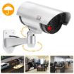 Picture of Realistic Looking Dummy CCTV Bullet Surveillance System Waterproof with One Flashing Red LED Light and Warning Sticker for Both Indoor & Outdoor Use