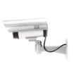 Picture of Realistic Looking Dummy CCTV Bullet Surveillance System Waterproof with One Flashing Red LED Light and Warning Sticker for Both Indoor & Outdoor Use