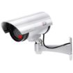 Picture of Realistic Looking Dummy CCTV Bullet Surveillance System Waterproof with One Flashing Red LED Light and Warning Sticker for Both Indoor & Outdoor Use
