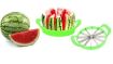 Picture of Stainless Steel Fruit cutter Vegetable and Melon Divider Slicer kitchenware Stainless Steel Watermelon Slicer Cutter Large Round Stainless Steel Cutter Plastic Slicer for Cutting Watermelon